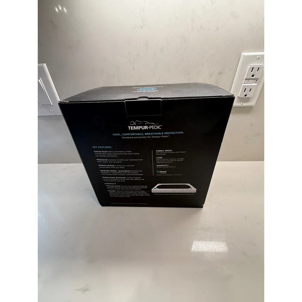 Tempur-Pedic Tempur-Protect Breeze Cooling Mattress Protector Split Cal King